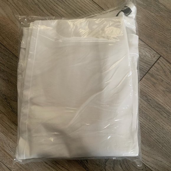 NWT DENNIS BASSO STRETCH TWILL STRAIGHT-LEG CROP PANTS WITH FRINGE WHITE 24W - Picture 6 of 6